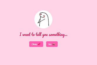 create a romantic love  website for your partner