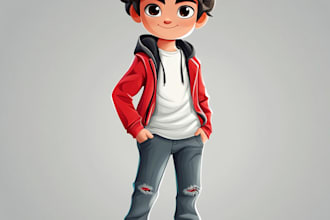 create 2d character design