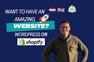 create your new webshop or website
