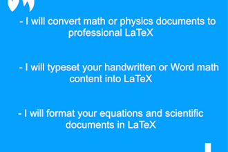 convert your math or physics notes into clean latex