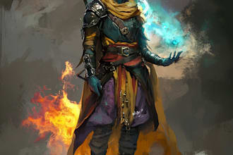 dnd character art and dnd character art