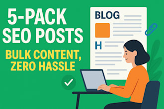 write bulk SEO blog posts for your website