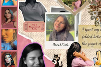 design aesthetic scrapbook carousel posts for instagram
