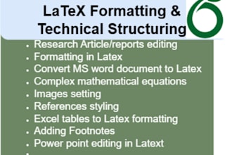 format any document into latex or overleaf