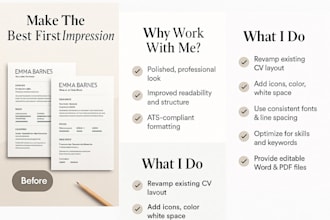 redesign your resume into a modern, clean layout
