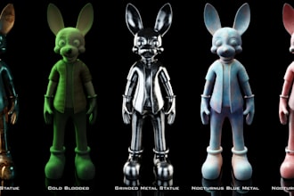 create realistic 3d game assets and props for your game