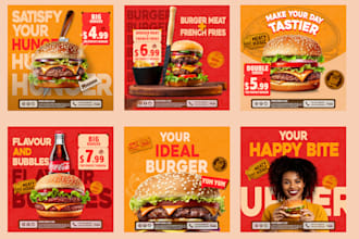 design instagram, facebook ads and social media posts