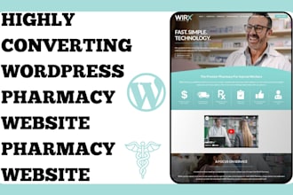 design professional pharmacy website dental website