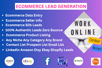 collect lead of amazon ebay etsy any ecommerce sellers data
