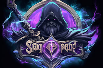 design an animated fantasy, rpg, mmorpg, sci fi game logo