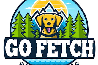 design high quality dog training logo with t shirt design