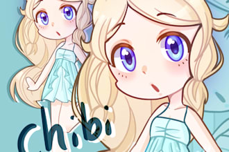 draw custom cute chibi of ocs or personas, pfps, emotes