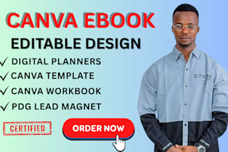 design editable canva ebook templates ebook mockup etsy digital product cover