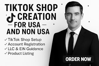create USA tiktok shop setup tiktok shop manage tiktok shop for non usa resident