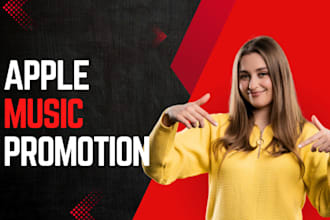 do 30 days apple music promotion to organic listeners worldwide