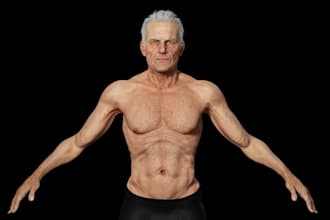 ultra metahuman character model,3d ue5 design,8k texture,rig3d model,3d printing