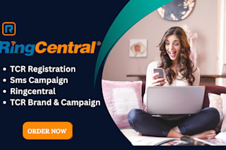 setup ringcentral tcr registration, toll free verification