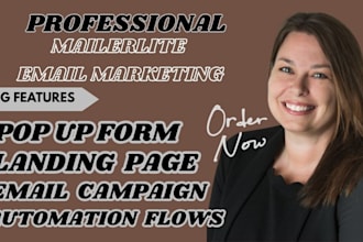 setup or manage shopify klaviyo email marketing, mailchimp, mailerlite expert
