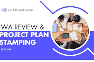 provide washington pe stamp, permit ready engineering drawings