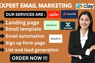build high converting landing page using pipedrive, zapier, and more