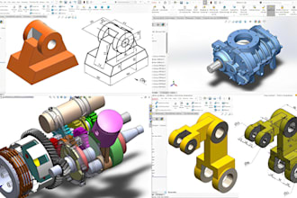 do 2d 3d cad design solidworks fusion 360 2d drawing inventor mechanical part