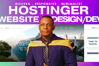 develop hostinger website design, hostinger wordpress website design, ecommerce