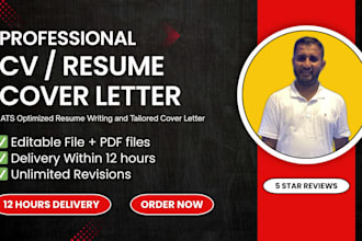 do professional resume writing, ats resume, cv maker, and cover letter
