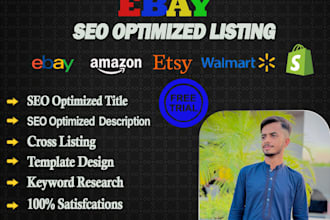 do ebay SEO listing , draft listing , ebay lister, ebay expert