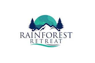 design unique rain forest retreat logo