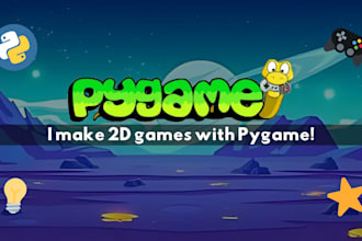 develop simple pygame projects for your ideas or demo