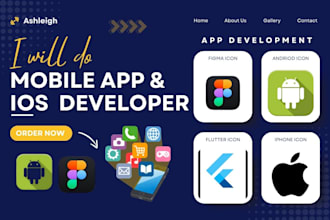do mobile app development, ios app, android app creation, flutter app developer