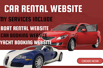 design responsive car dealership website, automotive website, car rental website