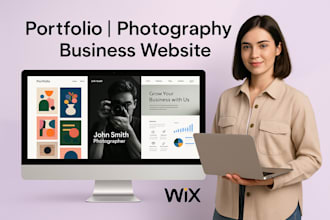 design wix portfolio website, wix photography website, wix business website