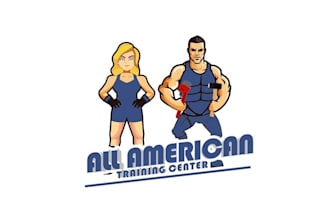 design roughneck wrestler training facility logo