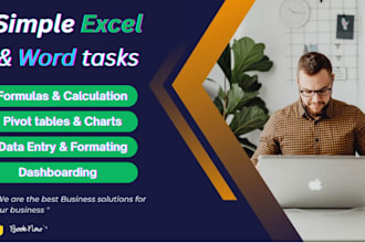 help you in basic to advance ms excel, word tasks
