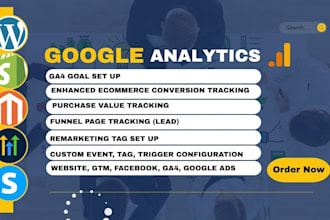 set up ga4, capi, conversion, ecommerce tracking with GTM