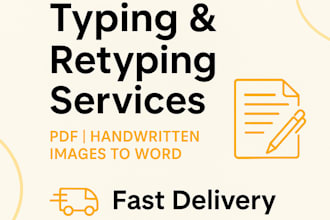 do fast and accurate typing or retyping work