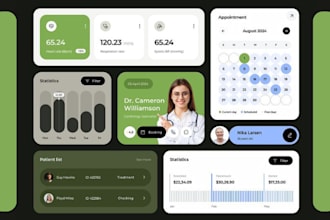 do mobile app ui ux, web app ui ux design, dashboard ui design in figma