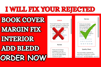 fix KDP, ingram spark book formatting and publishing errors professionally