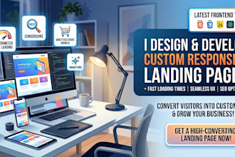 build your landing page with expert frontend development