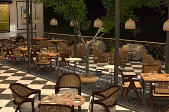 design 3d luxury restaurant,bar,cofffee shop,nignt club,cafe,pool render,lounge