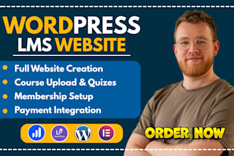 build lms website with learndash, tutor lms, buddyboss and online courses