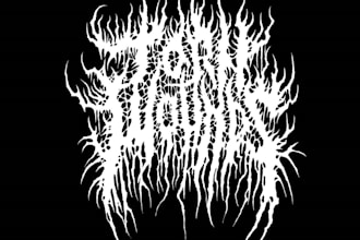 design a death metal, black metal, trash metal, font logo for you band