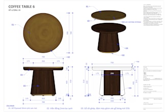 draw any furniture plans in 2d, 3d