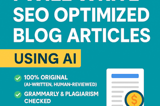 write SEO optimized blog articles that rank using ai