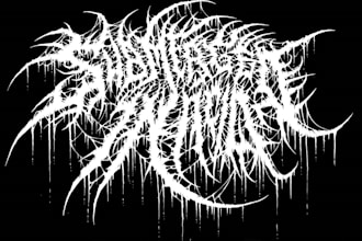 make custom brutal death metal, deathcore logo for your band