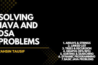 solve dsa problems in java, like arrays, trees, graphs, etc