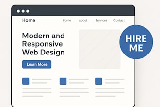 develop a responsive and modern website using HTML, CSS, javascript or flask