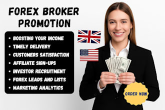forex broker promotion forex leads forex marketing and recruit investor, traders