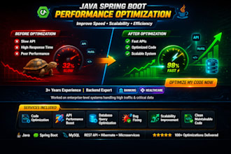 optimize and improve performance of your backend application